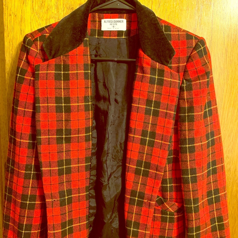 Vintage Alfred Dunner Plaid Blazer